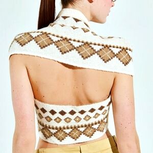 Cross Knitted Sweater